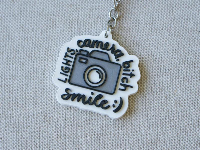 Keychain|Taylor|Lights Camera Bitch Smile