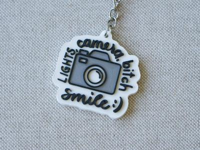 Keychain|Taylor|Lights Camera Bitch Smile