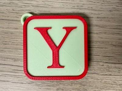Letter Y Keychain