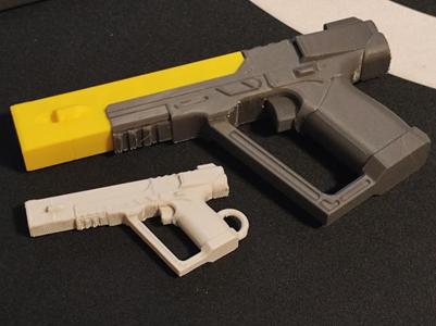 Spectral Handgun 1/2 and 1/4 Scale Models Breachers VR weapons