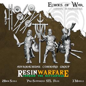 Adyrmachidae Warriors Command Group - Echoes of War: Punic Wars