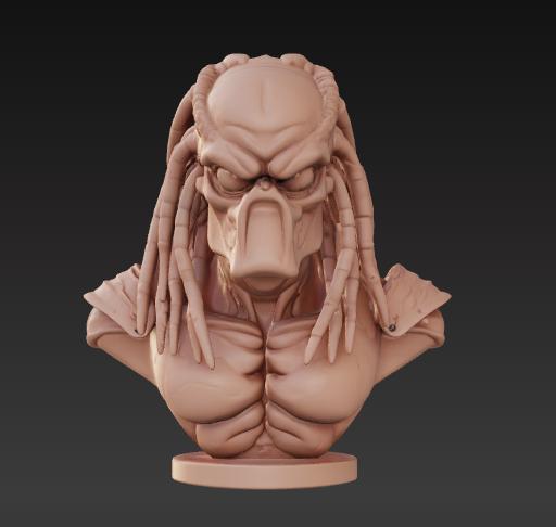 Predator Statue (Carved style)