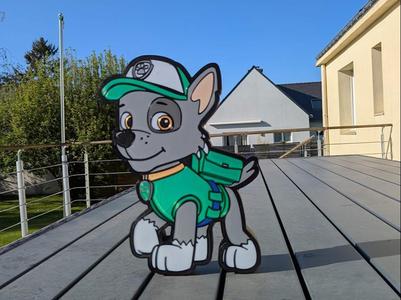 lightbox rocky paw patrol /pat patroiille