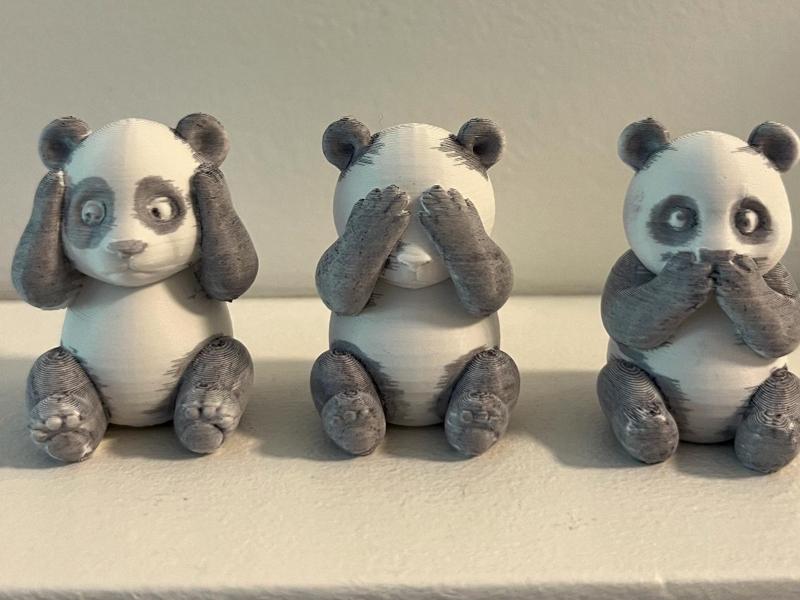 The Three Wise Panda Bears