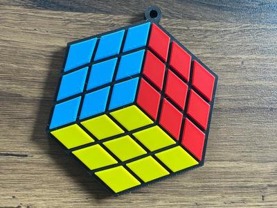 Magic Cube Pendant as a Flat Model