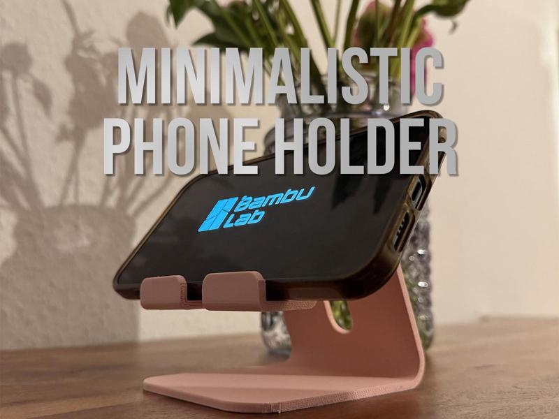 Minimalist Phone Stand – One-Piece & Sturdy