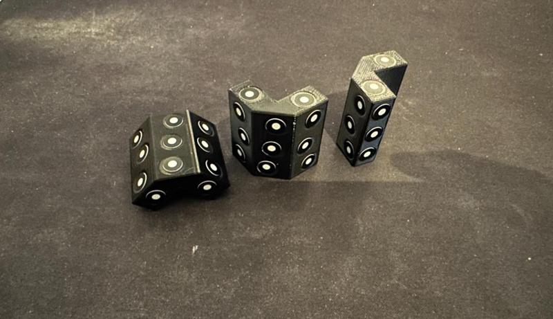 Magnetic edge target markers for 3D Scanning