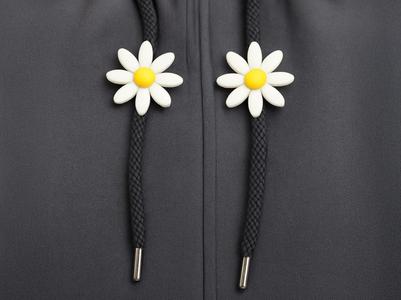 Daisy Hoodie Drawstring Bead