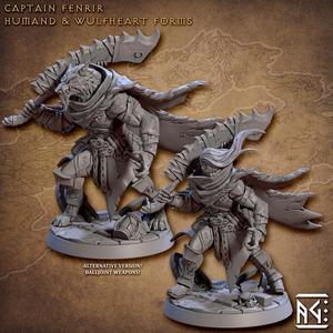 Captain Fenrir - The Silver Hunter & Wulfheart Form (Requiem Demon Hunters)