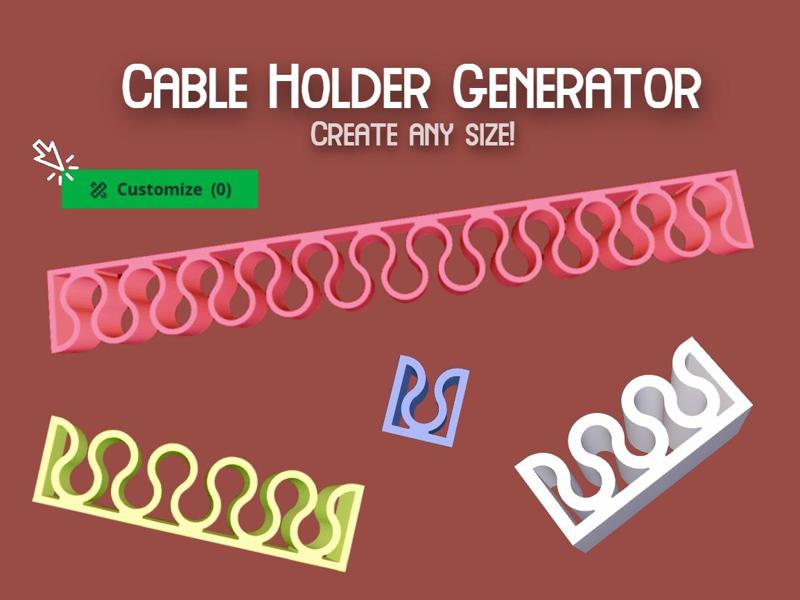 Parametric Cable Holder Generator