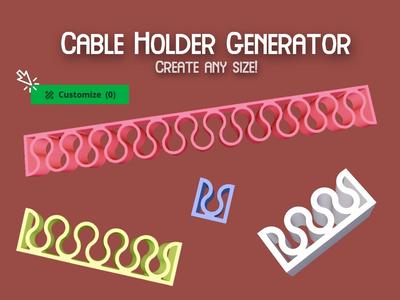 Parametric Cable Holder Generator
