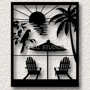 beach scene wall art paradise wall decor tropical island decoration