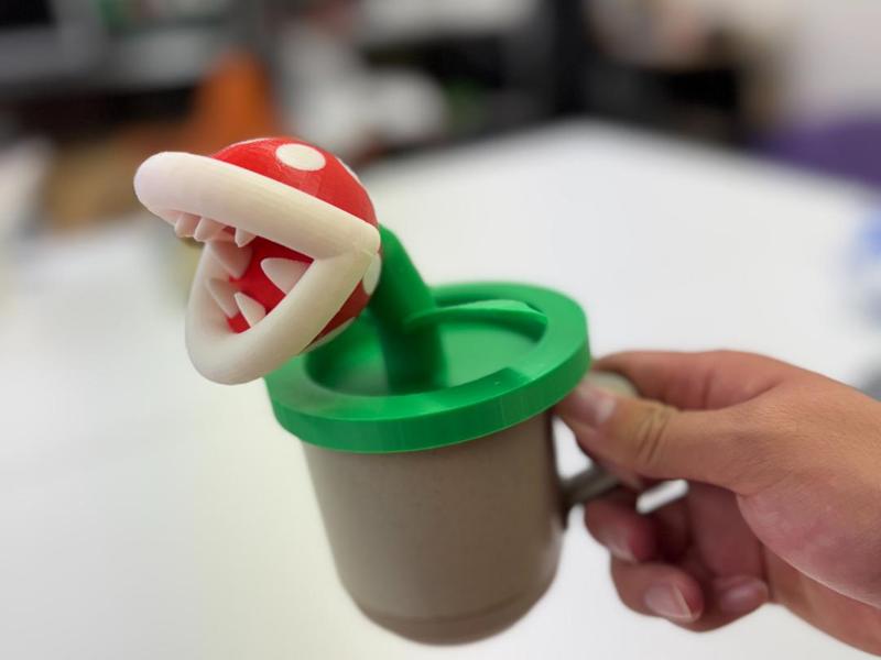 Piranha Plant Coffee Cup Lid