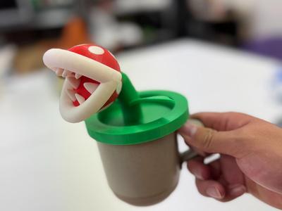 Piranha Plant Coffee Cup Lid