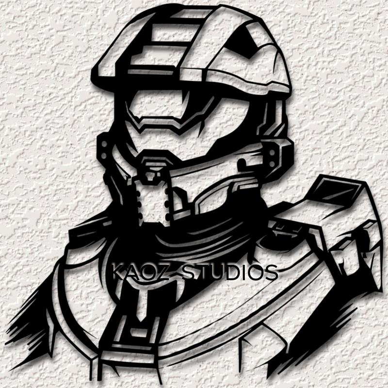 halo wall art master chief wall decor game room decoration
