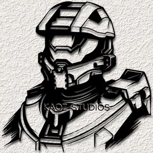 halo wall art master chief wall decor game room decoration