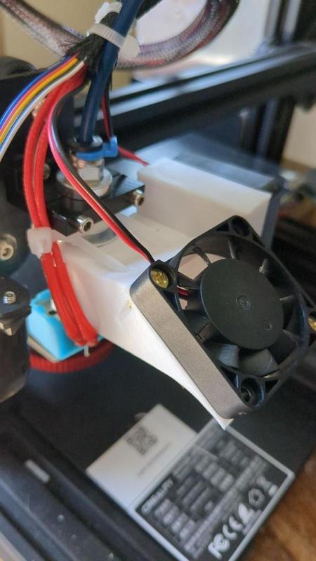 E3D V6 Hot End Dual 40mm Cooling Fan Shroud W/Layer Fan
