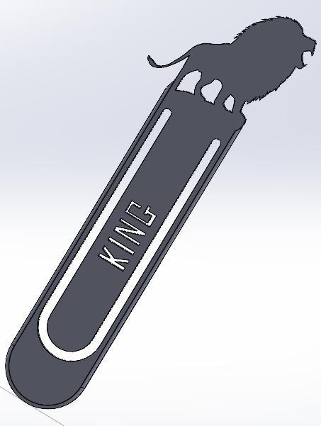 lion bookmark