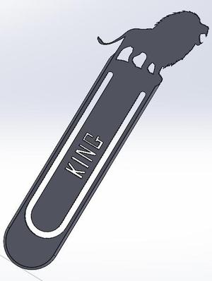 lion bookmark