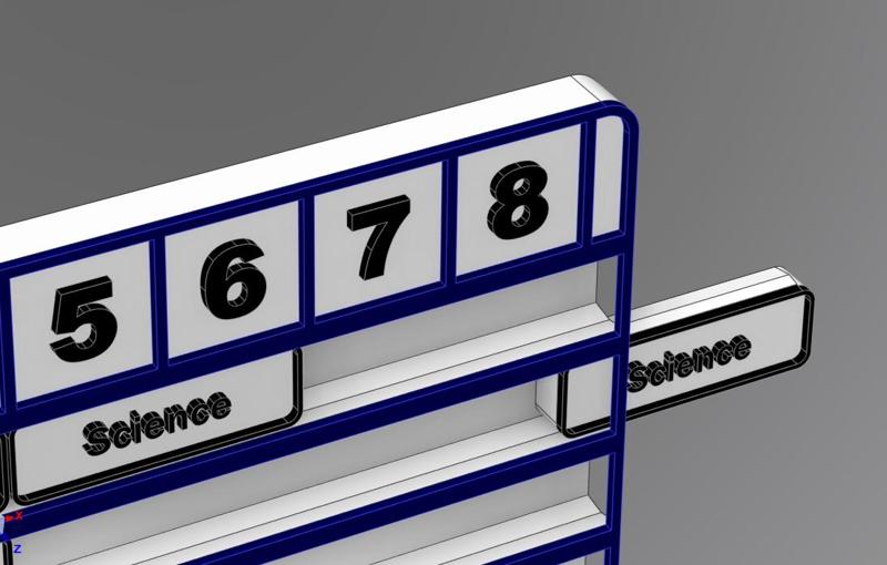 Školní rozvrh CZ a ENG / School Schedule with Interchangeable Blocks