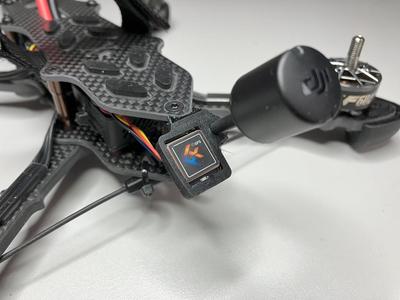 PiratFrames Punch - DJI O3 antenna and FlyFish Mini M10 GPS holder