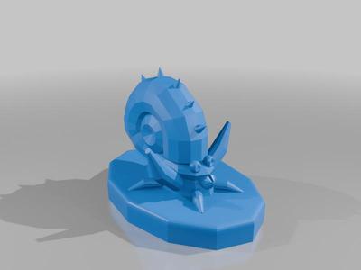 Omastar Pokemon Low Poly Figure 139
