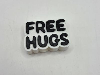 Free Hugs Straw Charm