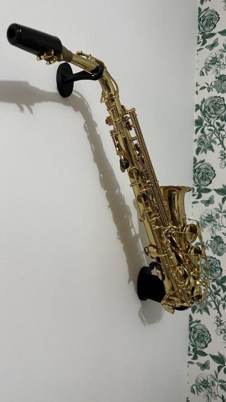 Screw cover for saxophone wall mount