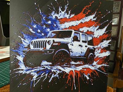 Splash Art Jeep HueForge