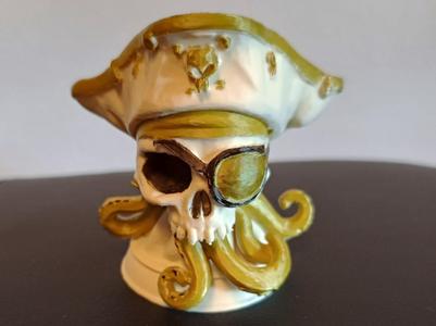 Pirate Kraken – Skull with Tentacles 