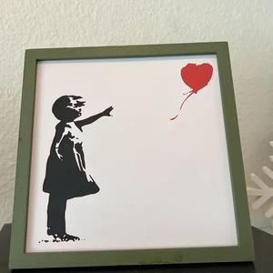 Banksy "Mädchen mit Ballon" Hueforge