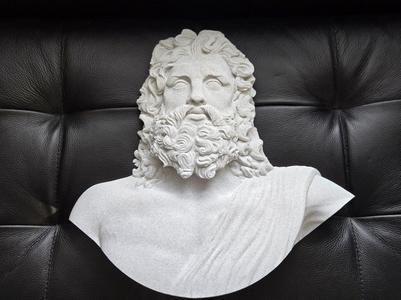 Greek God Zeus Wall Sculpture
