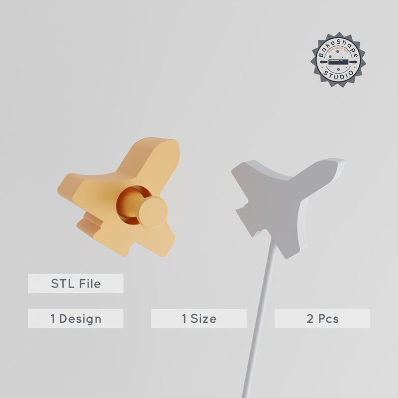 Space Shuttle Cake Pop Mold, Rocket Ship & Astronaut Transport Design, Space-Themed 2-Piece Set PRODUCT_1209