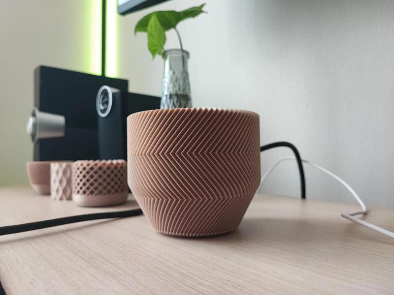Ribbed Vase