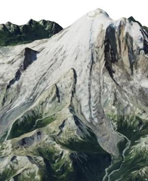 Mount Ranier topo map