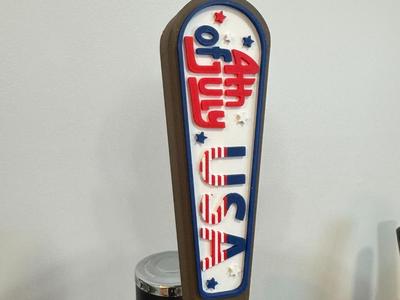 4th of July Keg Handle Insert