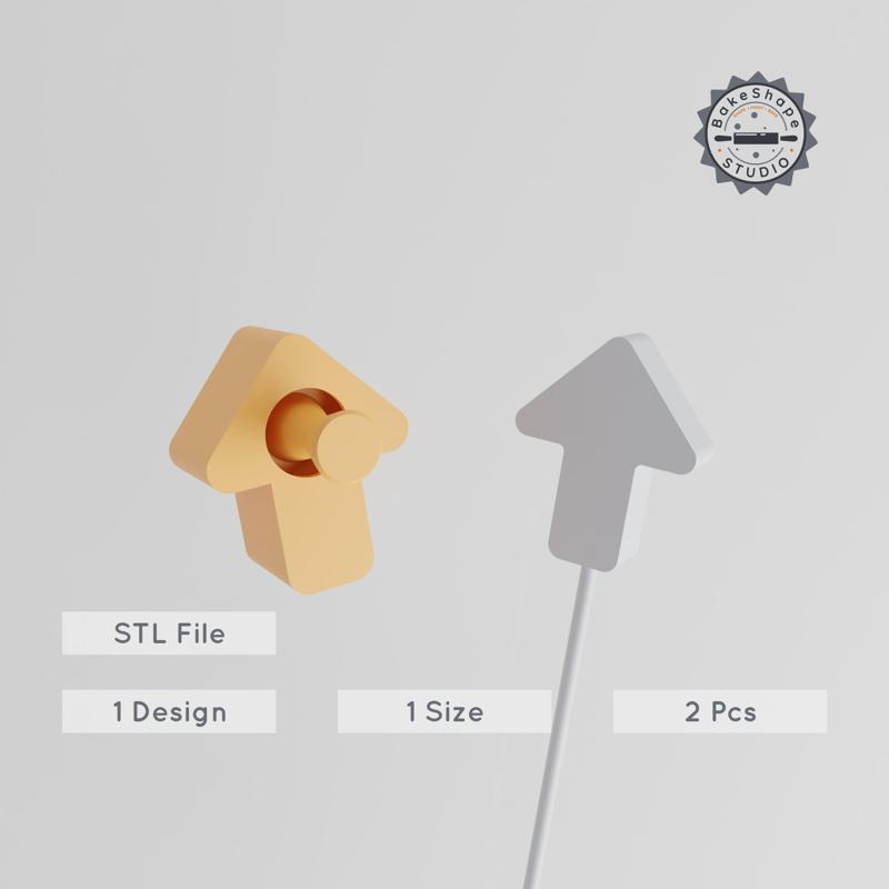 Arrow Cake Pop Mold, Direction Indicator & Waypoint Marker, 3D Printable STL Set PRODUCT_1186