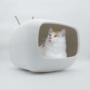 MAISON POUR CHAT CAT TV 70S VINTAGE DESIGN