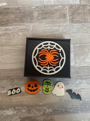 Halloween Toothpick head for aperitif and its storage box (Halloween edition)