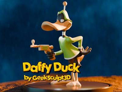 Playful Daffy Duck Sculpture for Cartoon Lovers