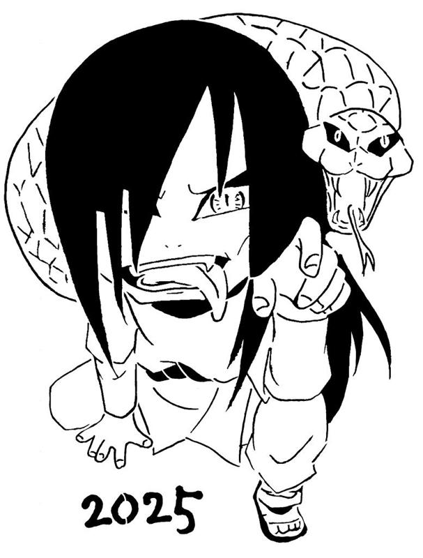 Orochimaru stencil