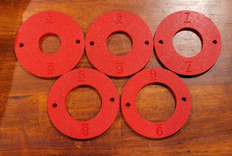 JessEm Compatible Ring Inserts for Router Lifts
