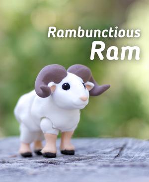 Rambunctious Ram - Articulated Fidget Ram - Ludo Animal