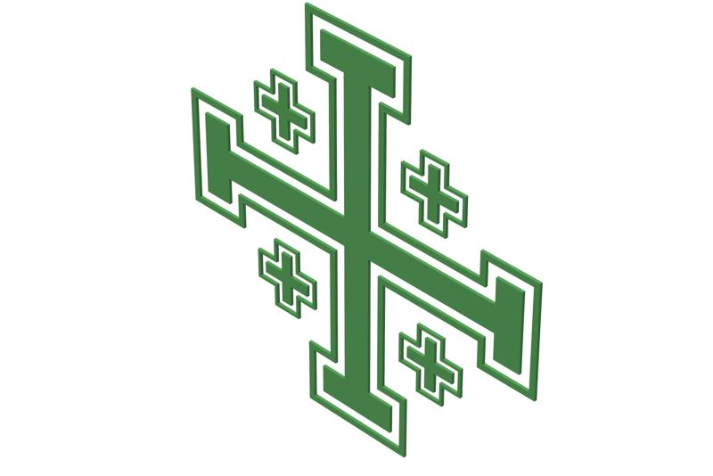 Jerusalem Cross (framed)