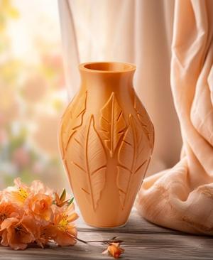 Featherlight Vase – Elegant Home Decor with Feather Motif