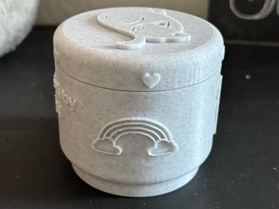 Small Cat Urn with Customizable Name and Date