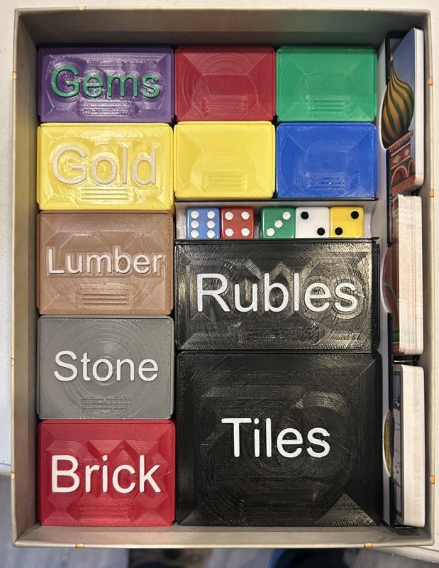 Red Cathedral Box Insert or Organizer