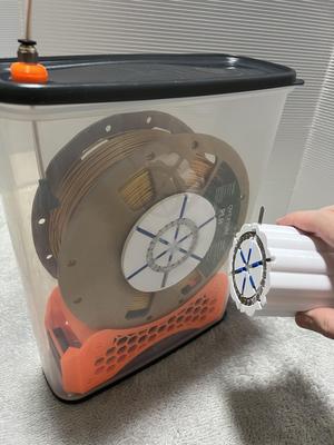 Magnetic rewinder for Inomata drybox