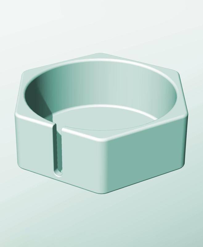 CH162-65-S Stackable slotted bin box module for creative decor