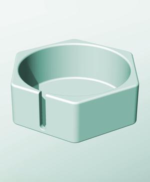 CH162-65-S Stackable slotted bin box module for creative decor